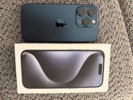 iPhone 15 Pro 256 GB – Titan Blau – Top Zustand