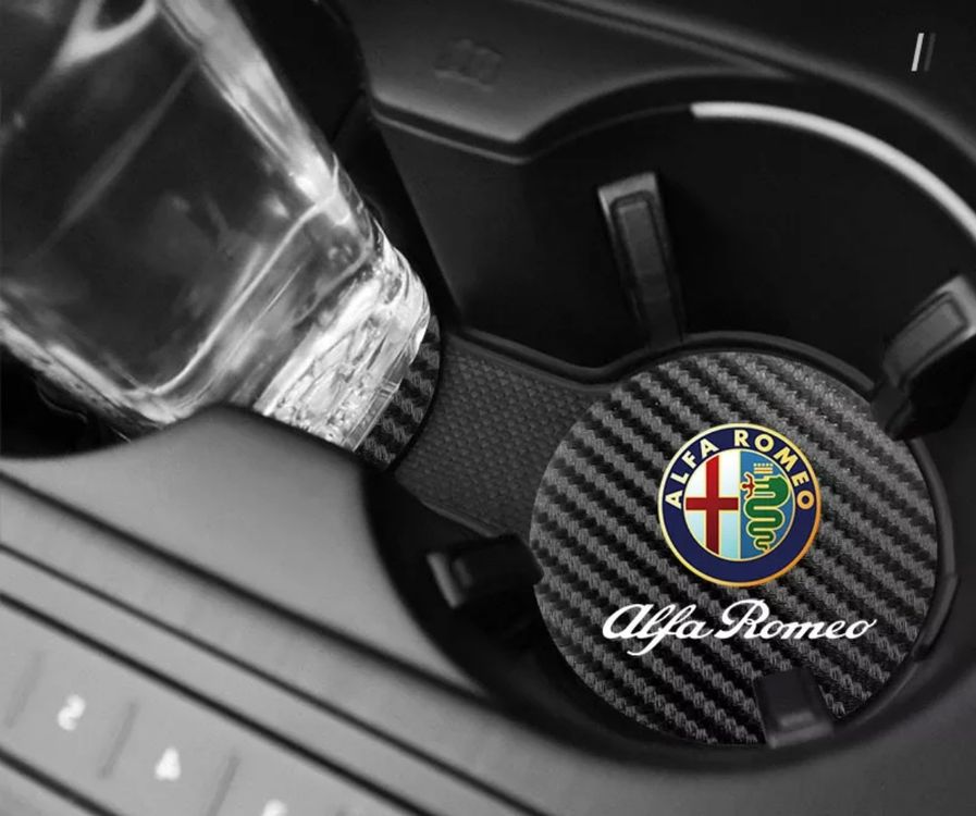 NEU 2 Stück Auto Getränkehalter Untersetzer für Alfa Romeo
