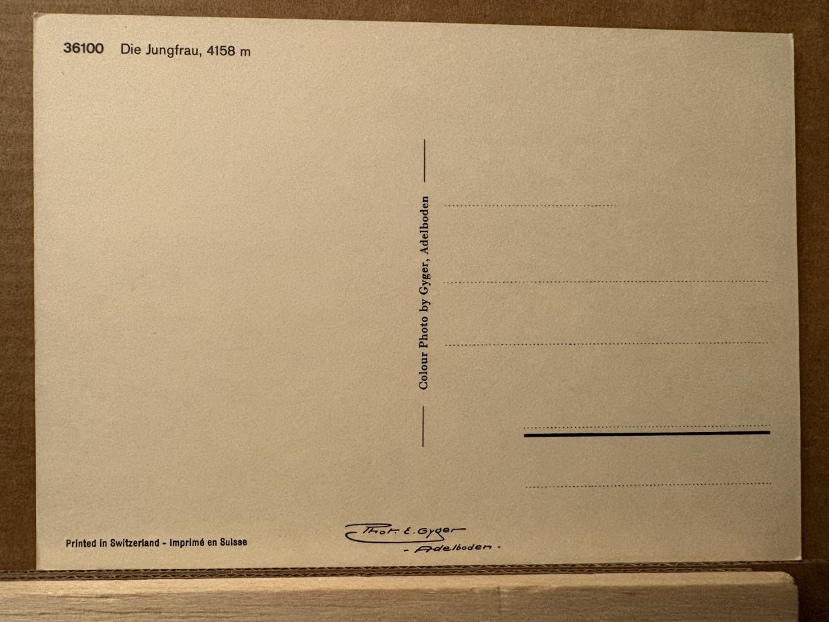Cartoline postali: AK von Die Jungfrau – Usato da Rümlang venduto da Kartenpost1 1