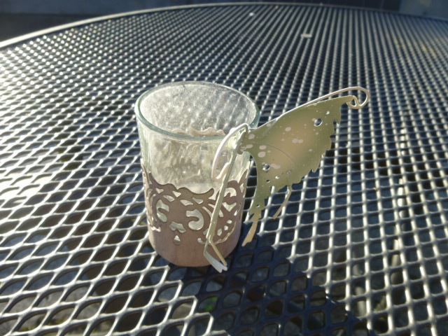 Bicchieri: Zierglas mit Schmetterling – Usato da Hinwil venduto da Glasperlen 2