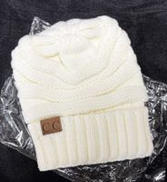 C.C Grosse gerippte Strickmütze, dick, weich