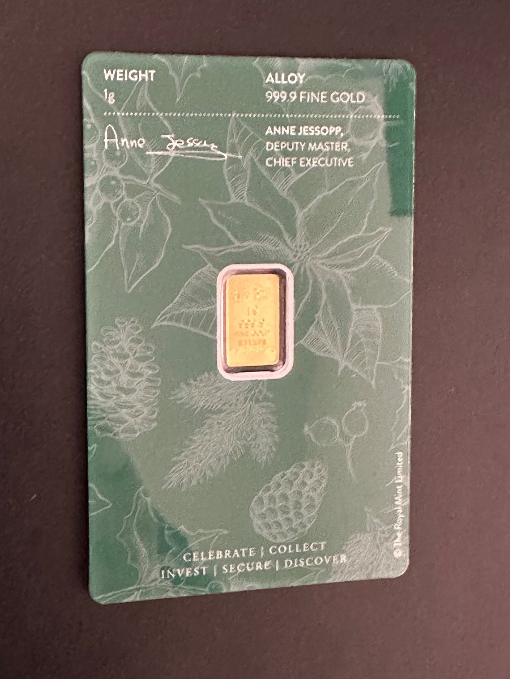 Metalli preziosi: Goldbarren 1g Royal Mint – Nuovo e nell'imballaggio originale da Untersiggenthal venduto da byiggy 1