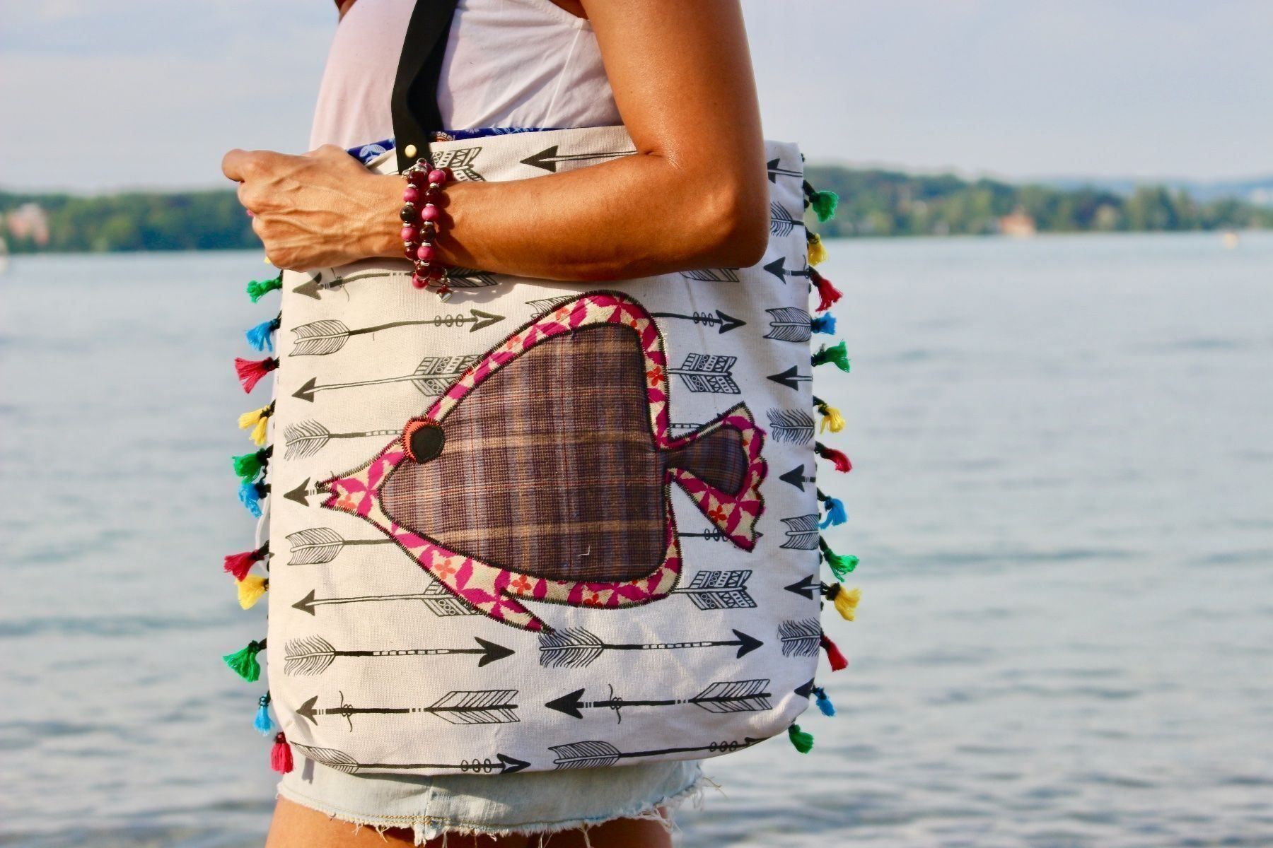Borse da donna: Strandtasche Unikate Cocles Neu! – Nuovo e nell'imballaggio originale da Kreuzlingen venduto da elviajero24