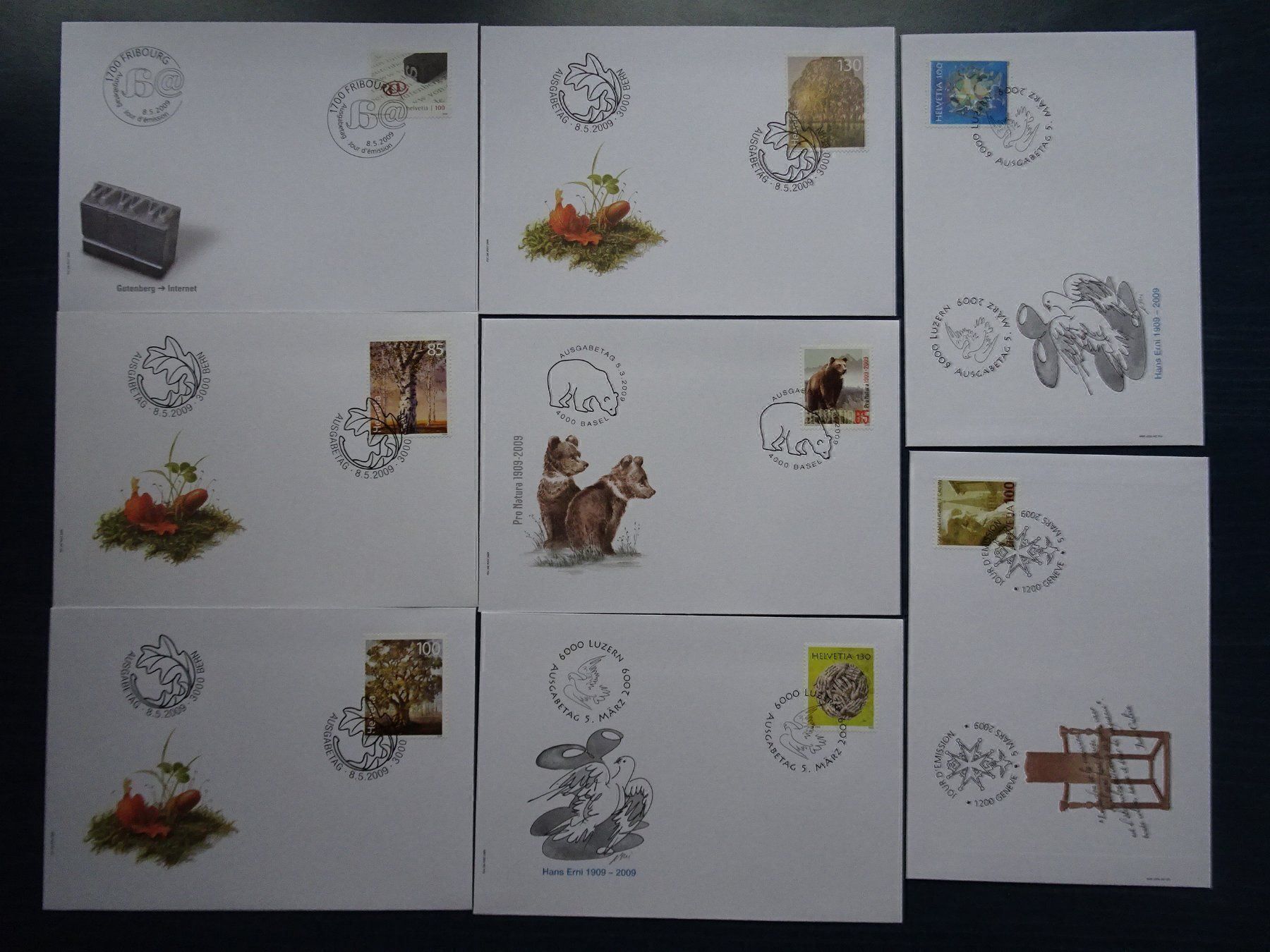 Tous les timbres: FDC 2009 – Neuf (Voir description) à Aadorf par Chnorli-Furz
