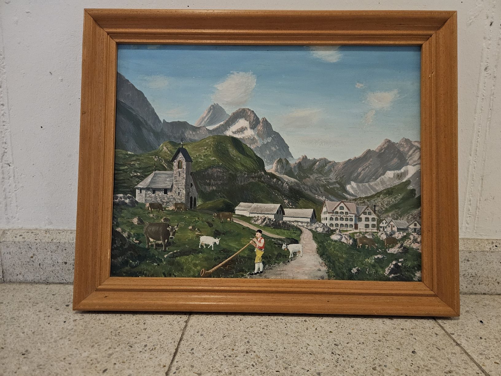Dipinti: gemälde appenzell vetsch 1961 – Usato da Schwellbrunn venduto da Rosaroterpanter