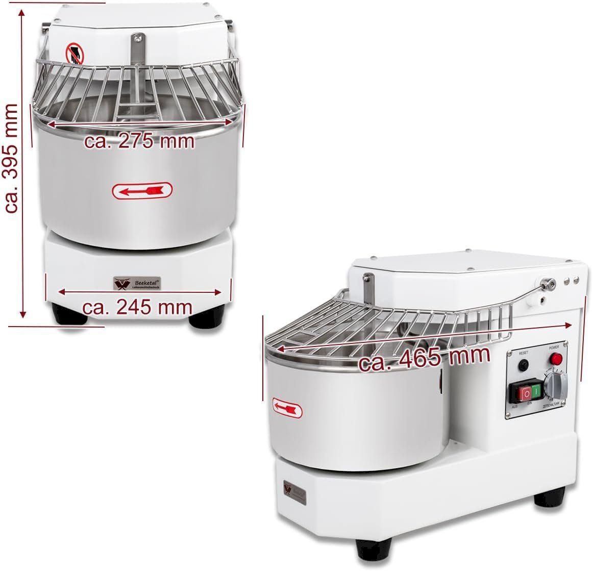 Elettrodomestici da cucina: Beeketal BTK08 Gastro Spiralkneter 7L – Nuovo e nell'imballaggio originale da Bottighofen venduto da zaap 8