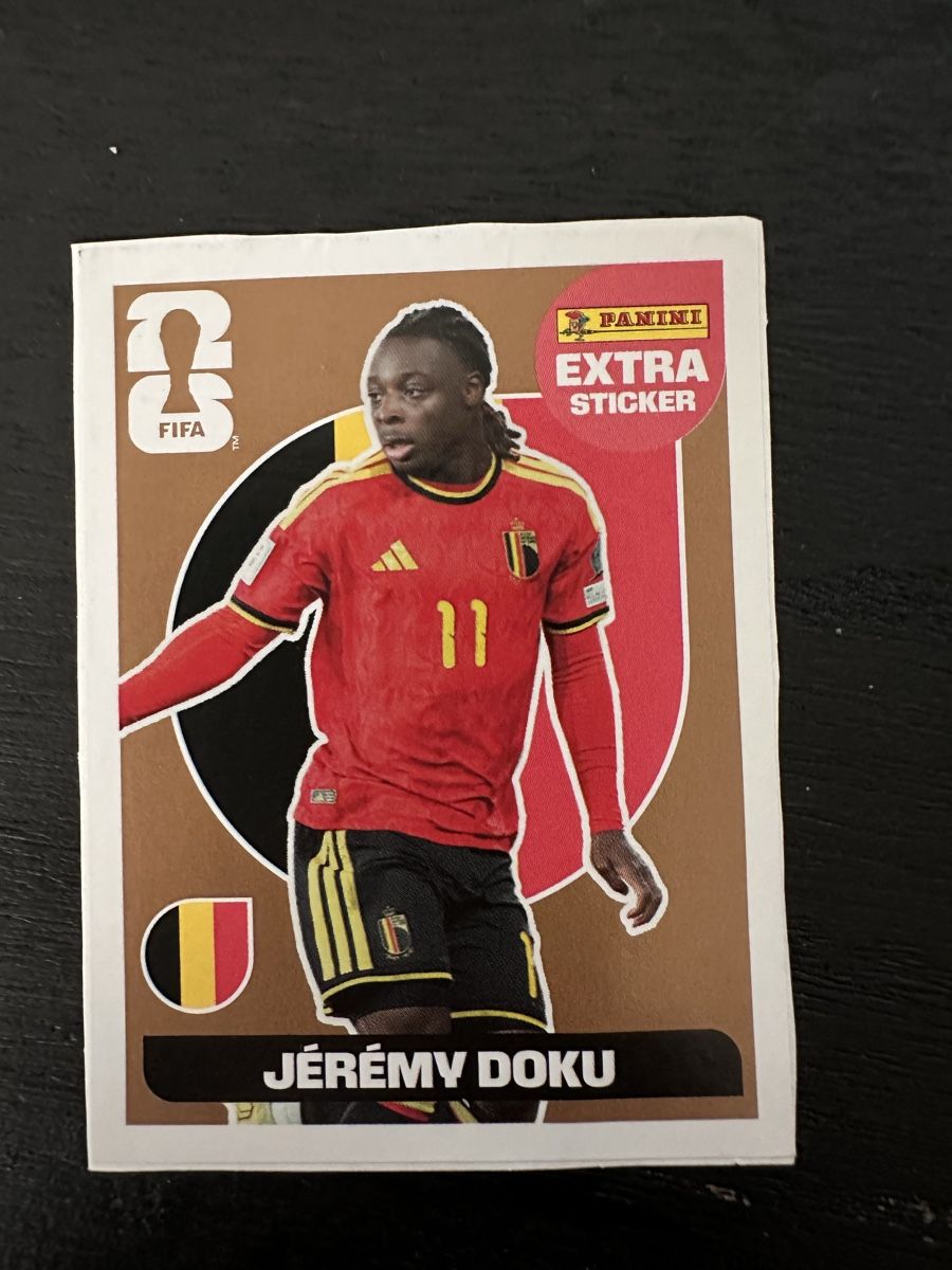 Panini Carte collezionabili: Panini Extra Sticker Jeremy Doku bronze – Usato da Uetikon am See venduto da manoka1