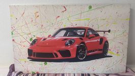 Gemälde Porsche 911 GT3 RS - 100x60cm