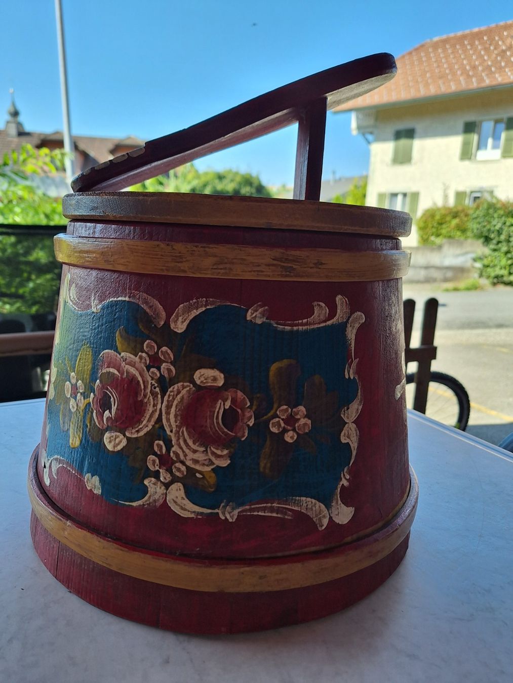 Sgabelli: VINTAGE SCHUH-HOCKER AUS DEN 60ERN – Usato da Huttwil venduto da Kunterbuntli