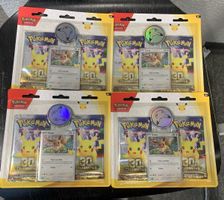 4 x Pokemon 30th Anniversary - 2 Pack Booster - Sealed - ENG