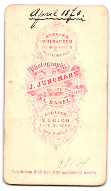 Fotografie &  Plakate: Fotografie J. Jungmann, Basel, Hammerstr – Gebraucht aus Berlin von bartko-reher 1
