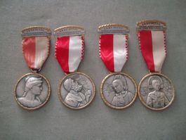 4 Abzeichen - E.K.S.V.  - 1948 / 1957 / 1958 / 1969