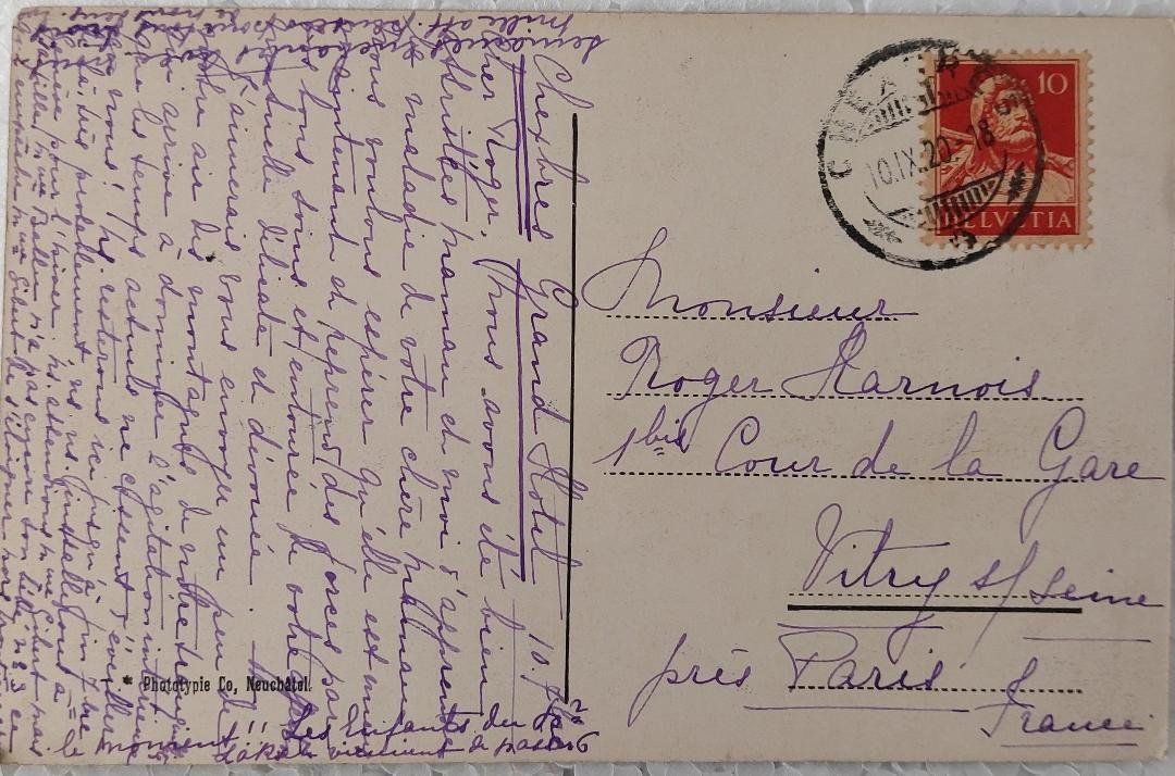 Cartoline postali: La Cape au Moine - 1920 – Usato da Delémont venduto da Domdom1 1