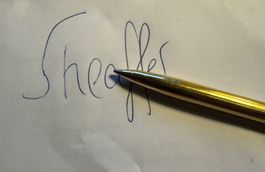 Kugelschreiber Sheaffer vergoldet funktioniert 80er Jahre