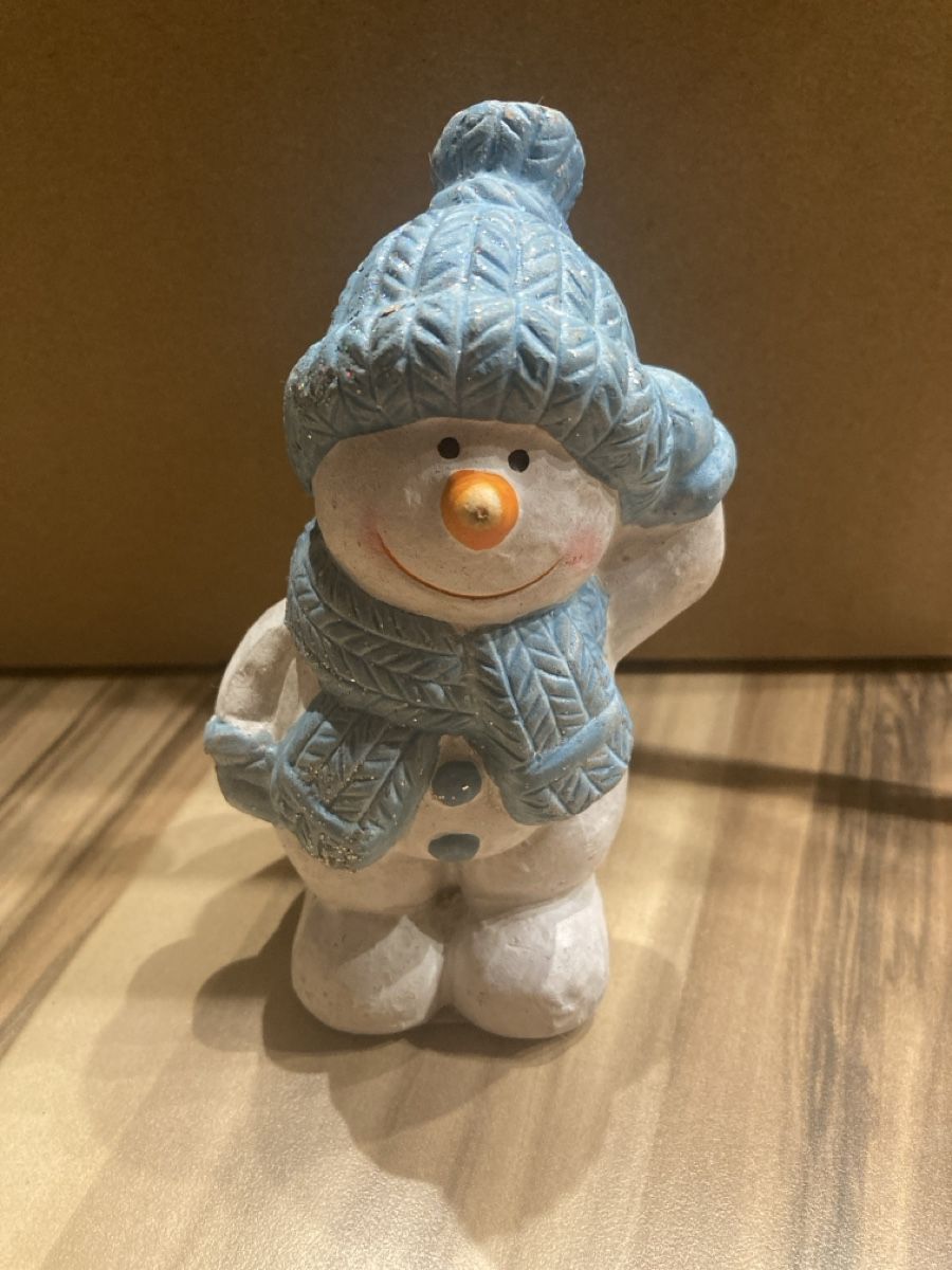 Tutte le decorazioni: Schneemann Tonfigur – Nuovo (secondo la descrizione) da Aarwangen venduto da to-hirschi