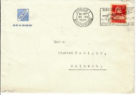 Brief, Talbot O.F.A. Bally Zürich 1931