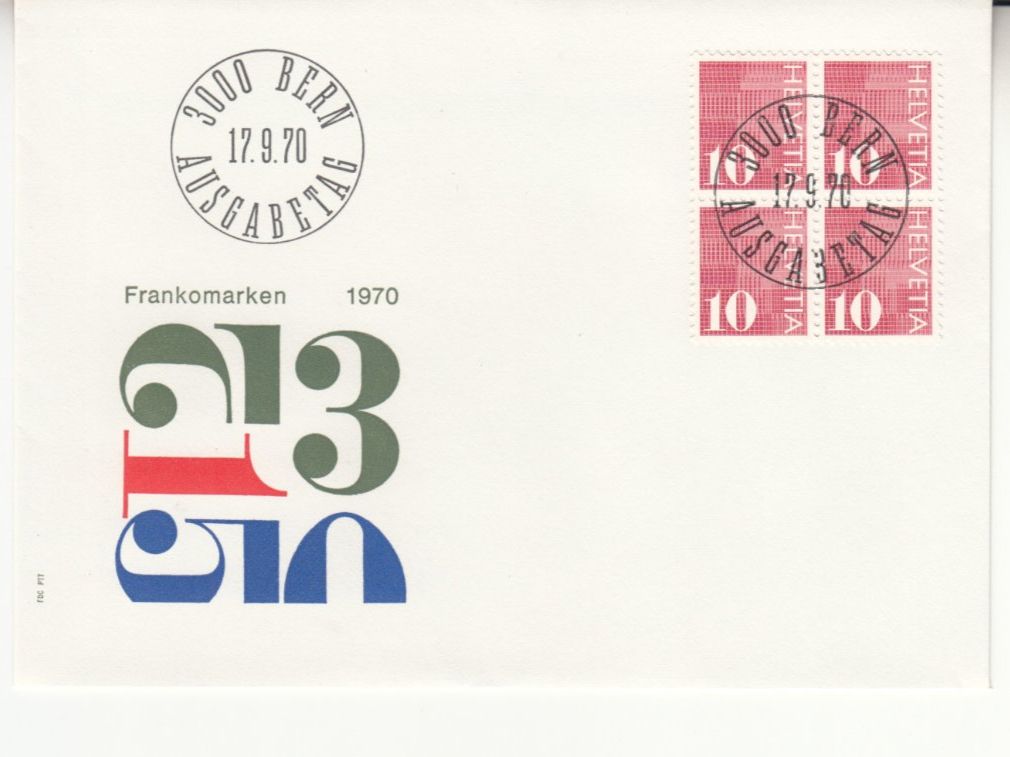 Tutti i francobolli: SBK 483 - 485 im 4er-Block FDC – Usato da Bürglen TG venduto da StampGraf 1