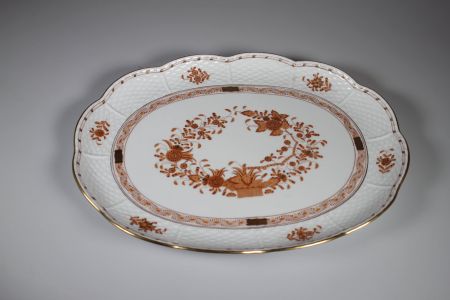 Große Herend Servierplatte Handbemalt 32cm Ungarn