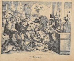 Holzstich 1864 - Der Kindermord