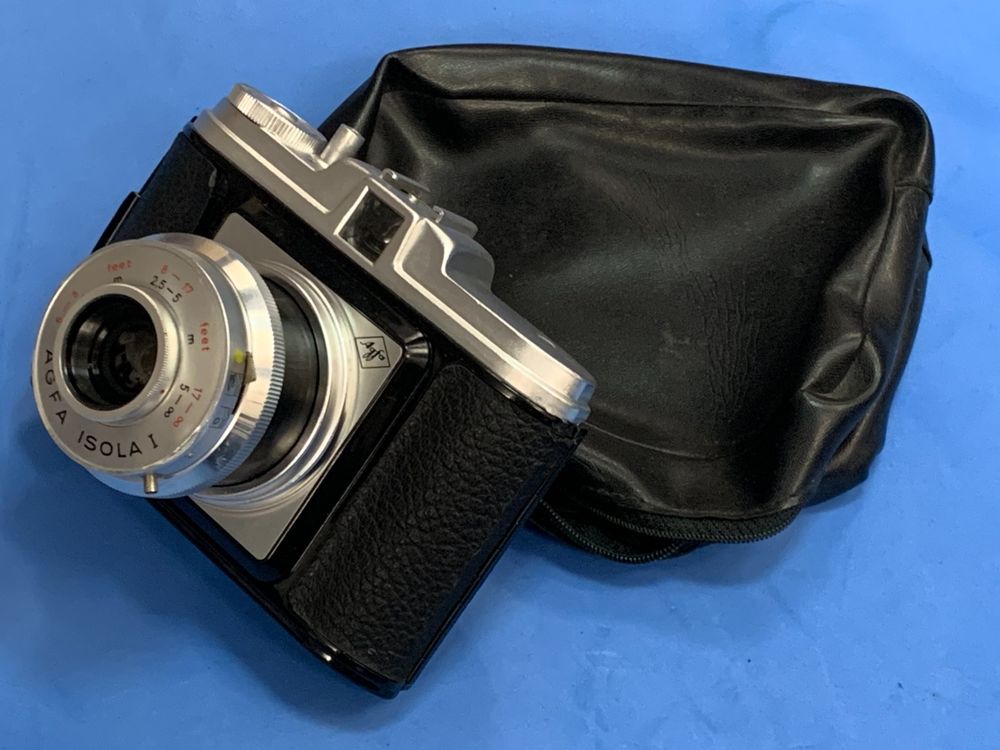 Appareil photo vintage Agfa Isola I (Ref. 60.43) + étui cuir d'origine - Collection