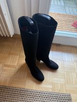 Wildleder Stiefel schwarz + braun 2Paar Gr. 38 NEU