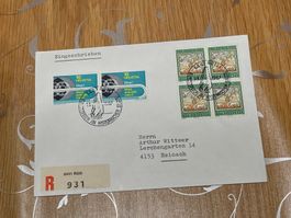 CH FDC  Einschreiben 1967