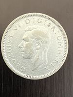 Royaume-Uni, 6 Pence 1945 Argent