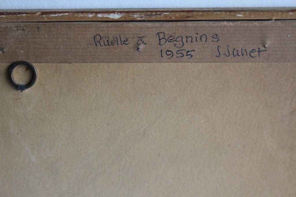 Gemälde: Aquarelle Bégnins J. JUNET 1955 Vaud – Gebraucht aus Vandoeuvres von Dom-Tom 5