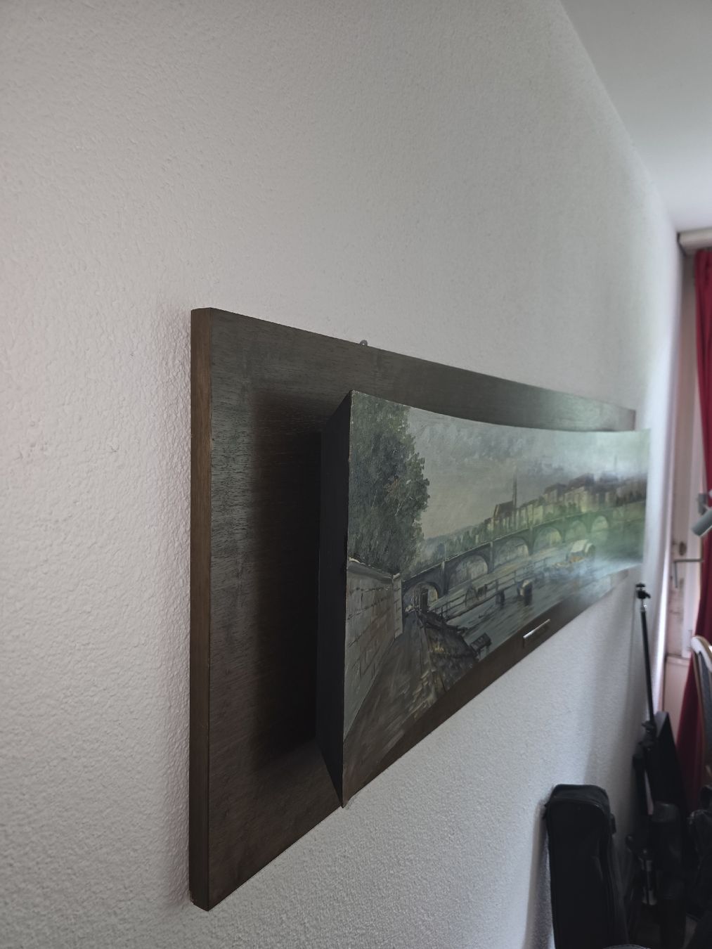 Dipinti: Gemälde "Peter Brutsche": Basel-Ansicht, gerahmt, signiert – Usato da Solothurn venduto da Fishace 2