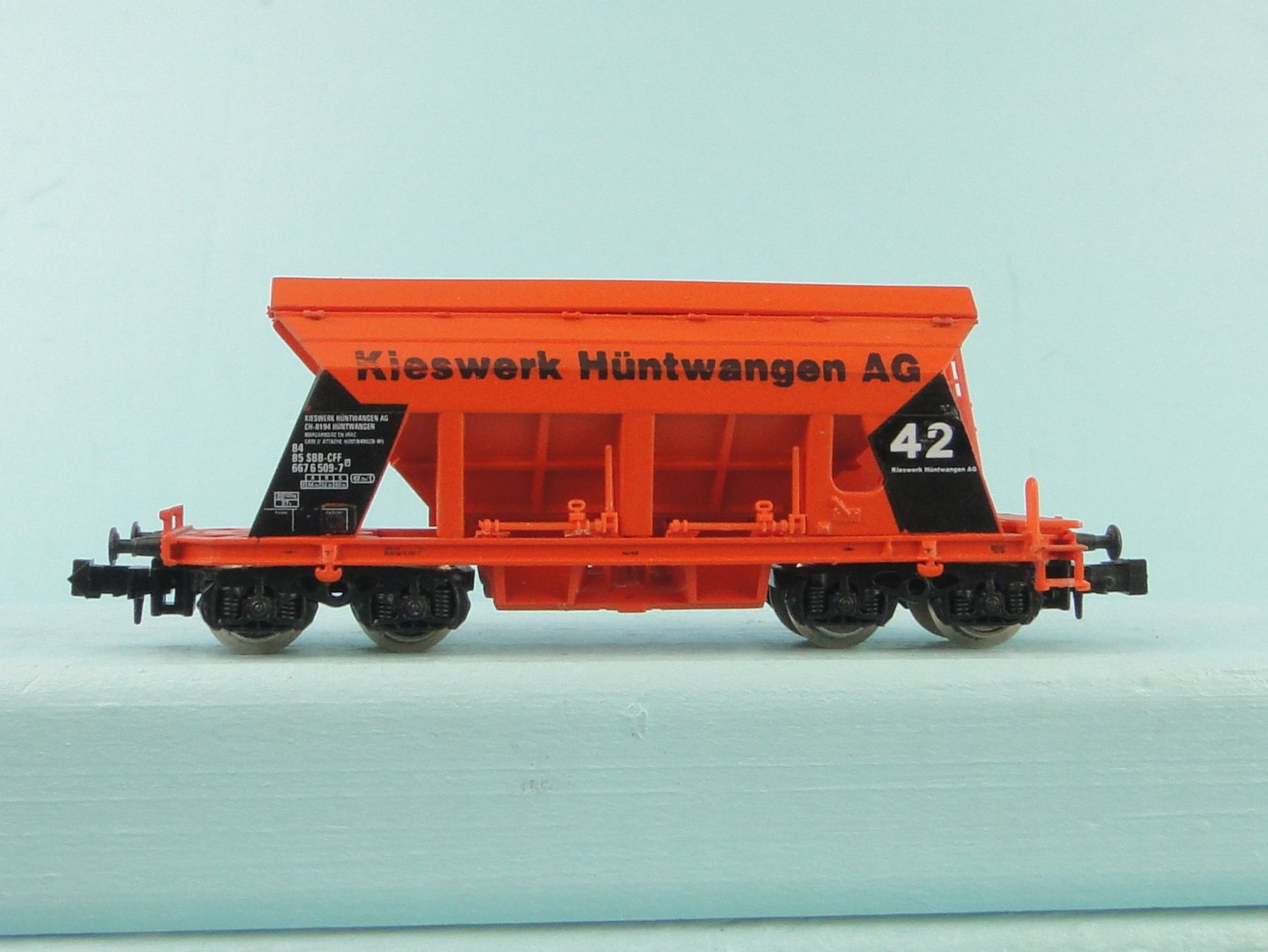 Modellini di ferrovie: Minitrain Spur N Kieswerke Hüntwagen – Usato da Bülach venduto da Albitrain 4