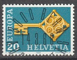1968 EUROPA mit ET - Vollstempel