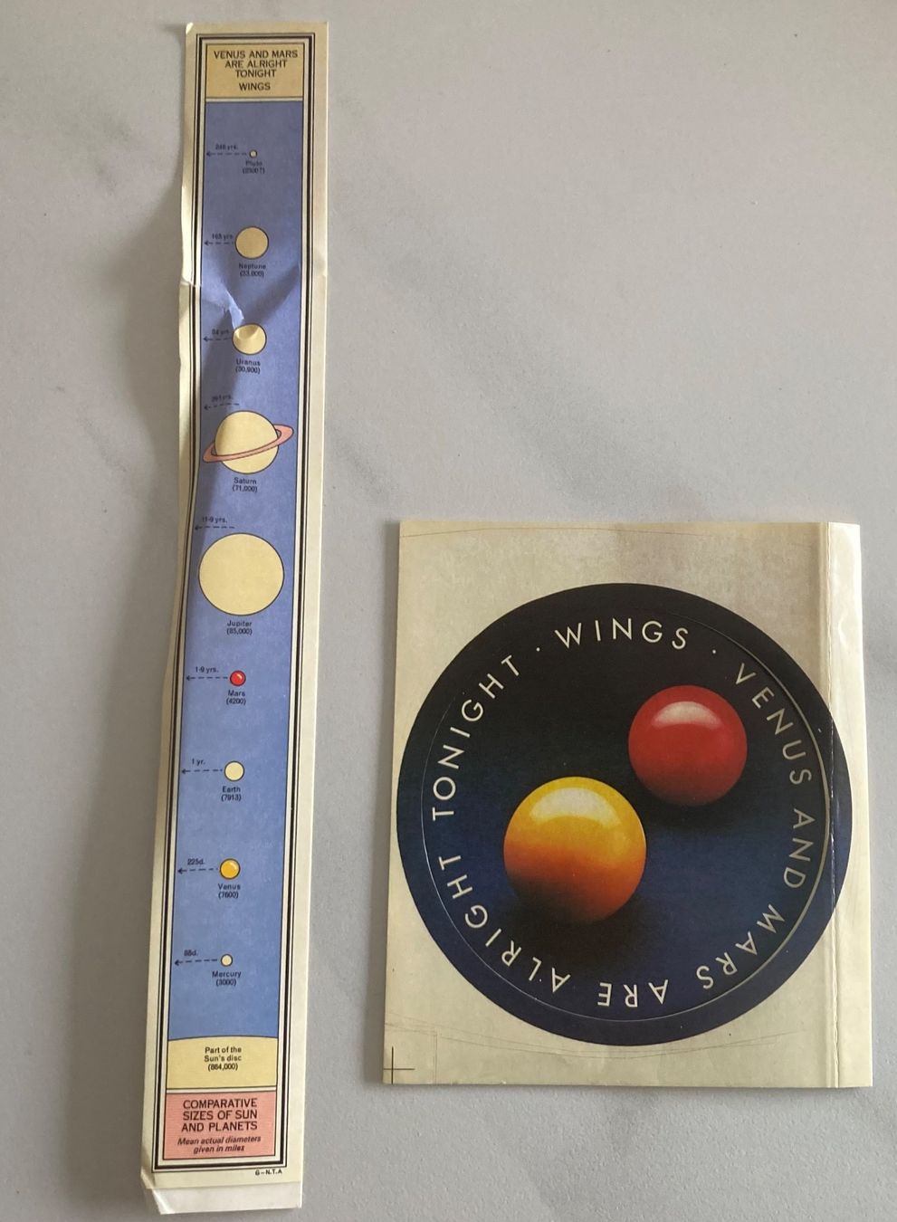 Dischi in vinile: WINGS / PAUL MCCARTHNEY - VENUS AND MARS – Usato da Poliez-Pittet venduto da Newtown-Records 5