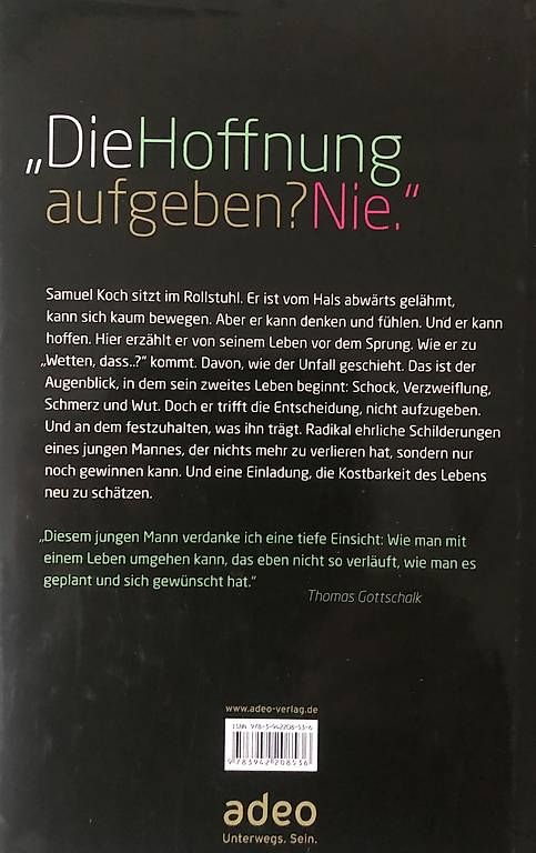 Libri: Samuel Koch - Zwei Leben – Nuovo (secondo la descrizione) da Braunau venduto da Berbrig 1