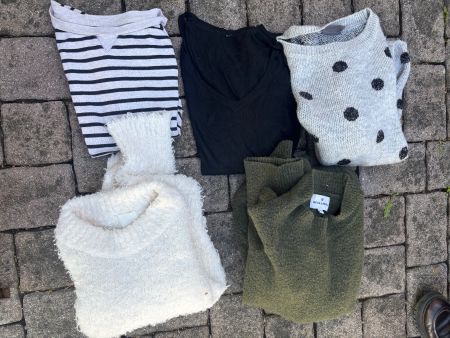 Pullover-Paket: 5 kuschelige Winter-Pullover, S/XS