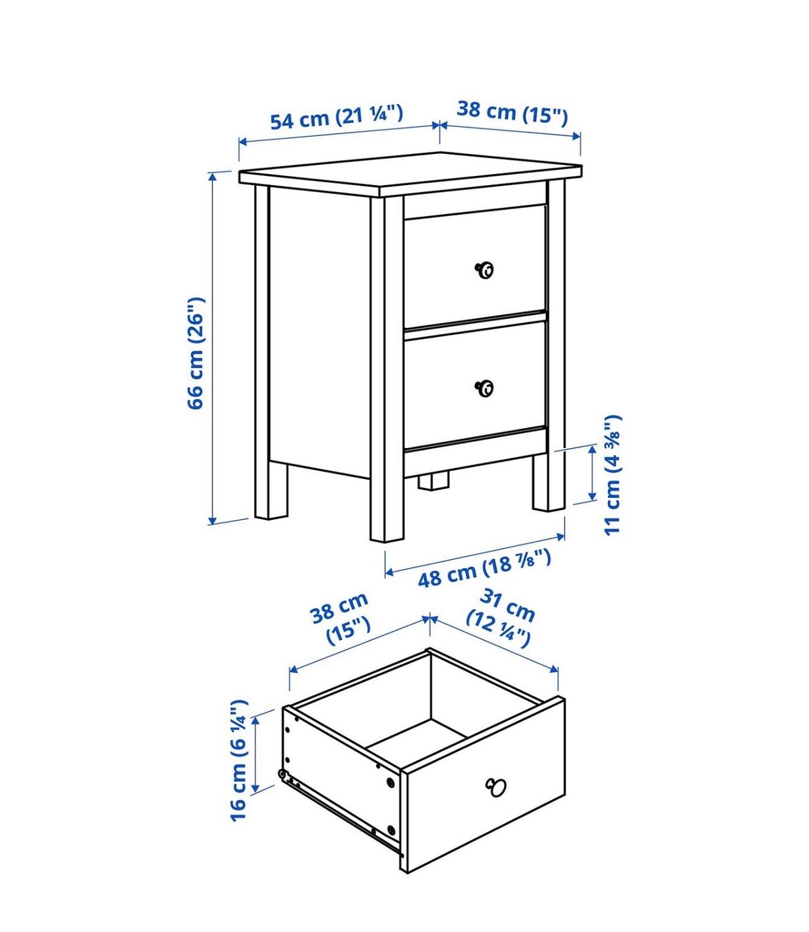 Ikea Nachttische: 2 Nachttische / 2 tables de chevet – Gebraucht aus Au ZH von Nicolet0620 4