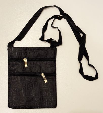 Pochette SOIGNE, noire, bandoulière