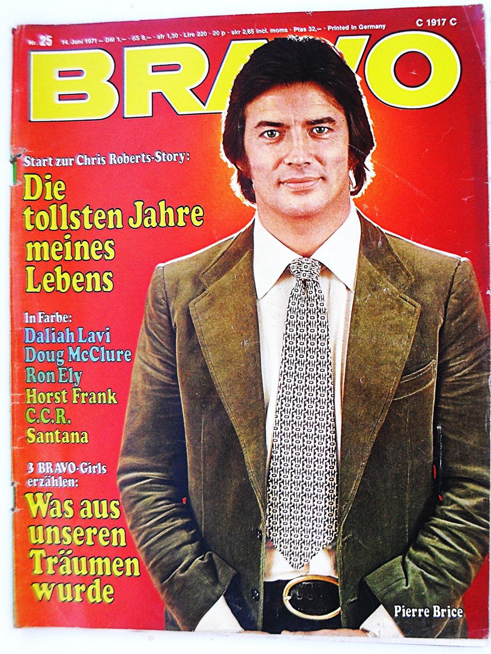 Revues & Magazines: BRAVO Heft14.06.1971 CARPENDALE - MELANIE - HEINTJE - CCR - – D'occasion à Zürich par erfreut01