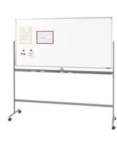Mobiles Whiteboard, mit drehbarer Tafel, 90 x 180 cm
