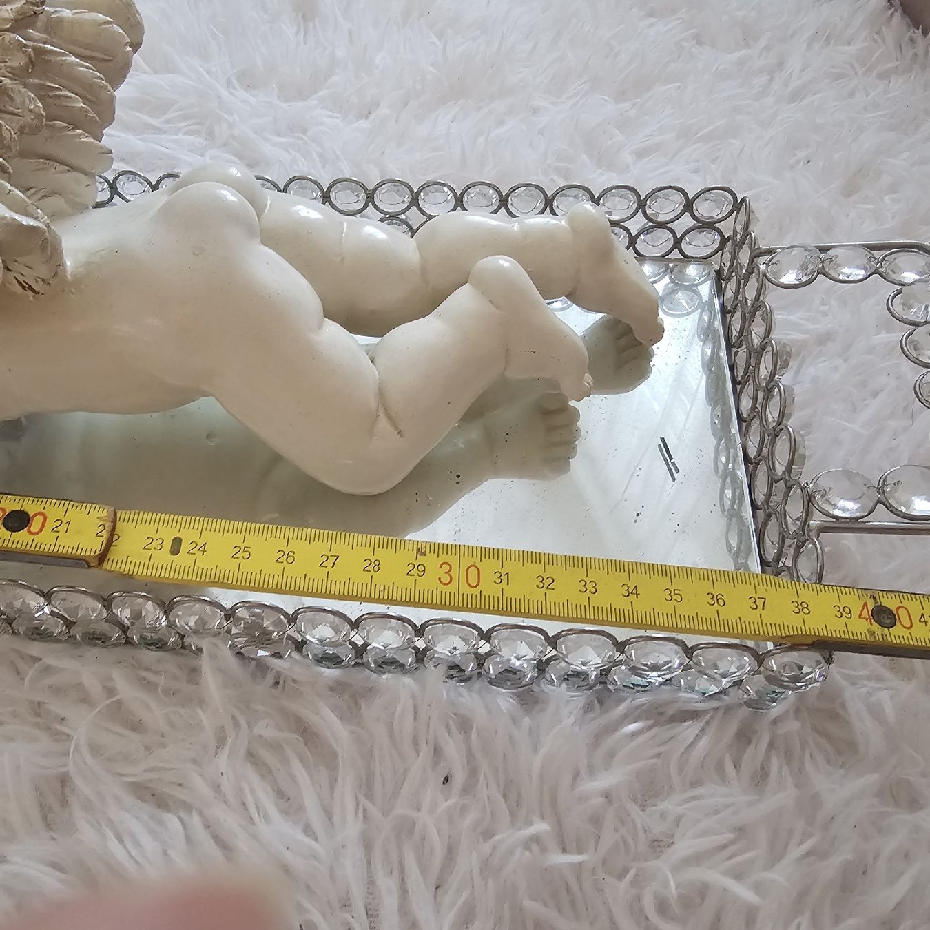 Figurines: engel auf kristsll teller – D'occasion à wolfhalden par 46464646 2