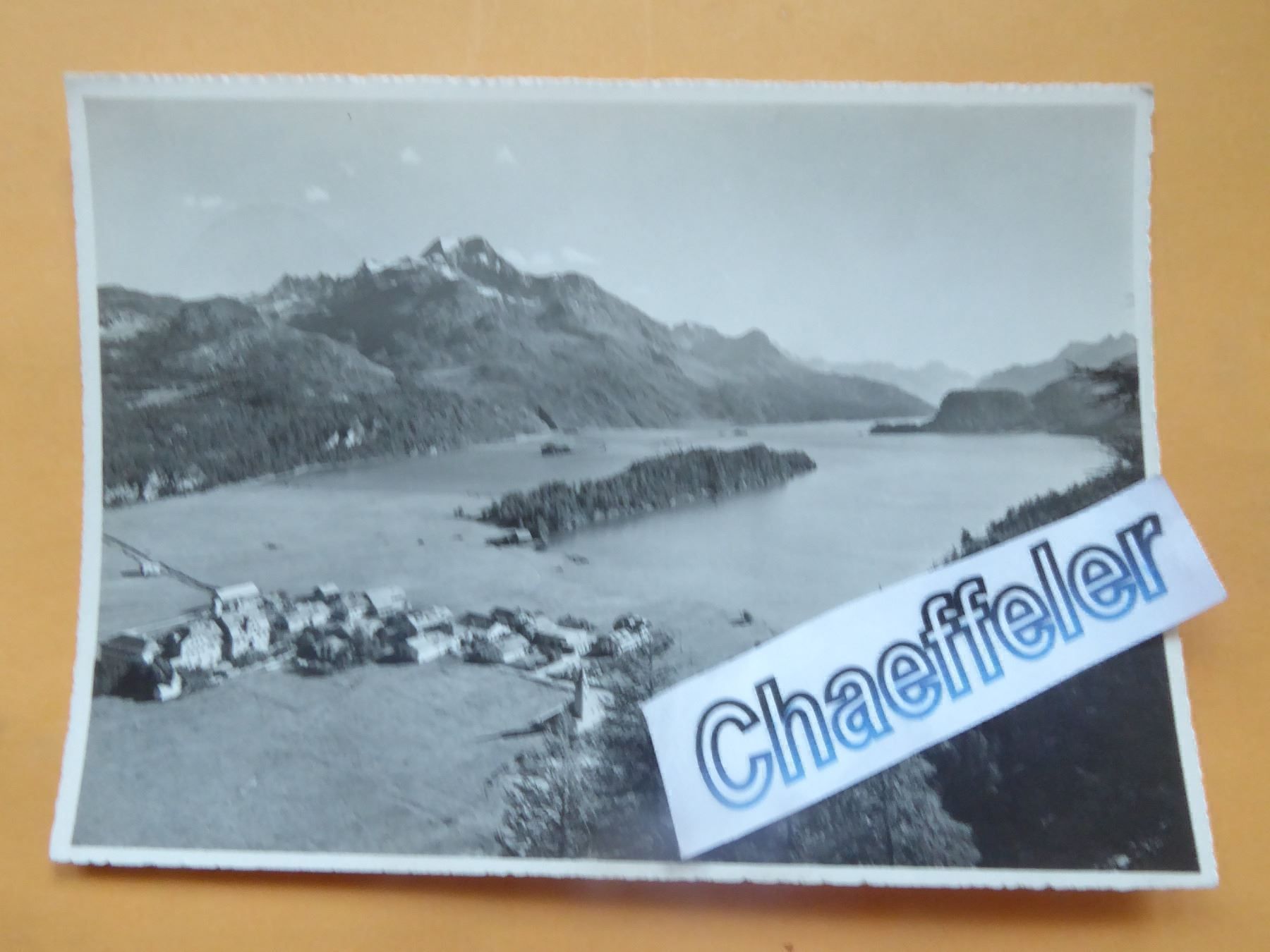 Cartoline postali: 1947 Sils- Baselgia mit Silsersee – Usato da Zürich venduto da Chaeffeler