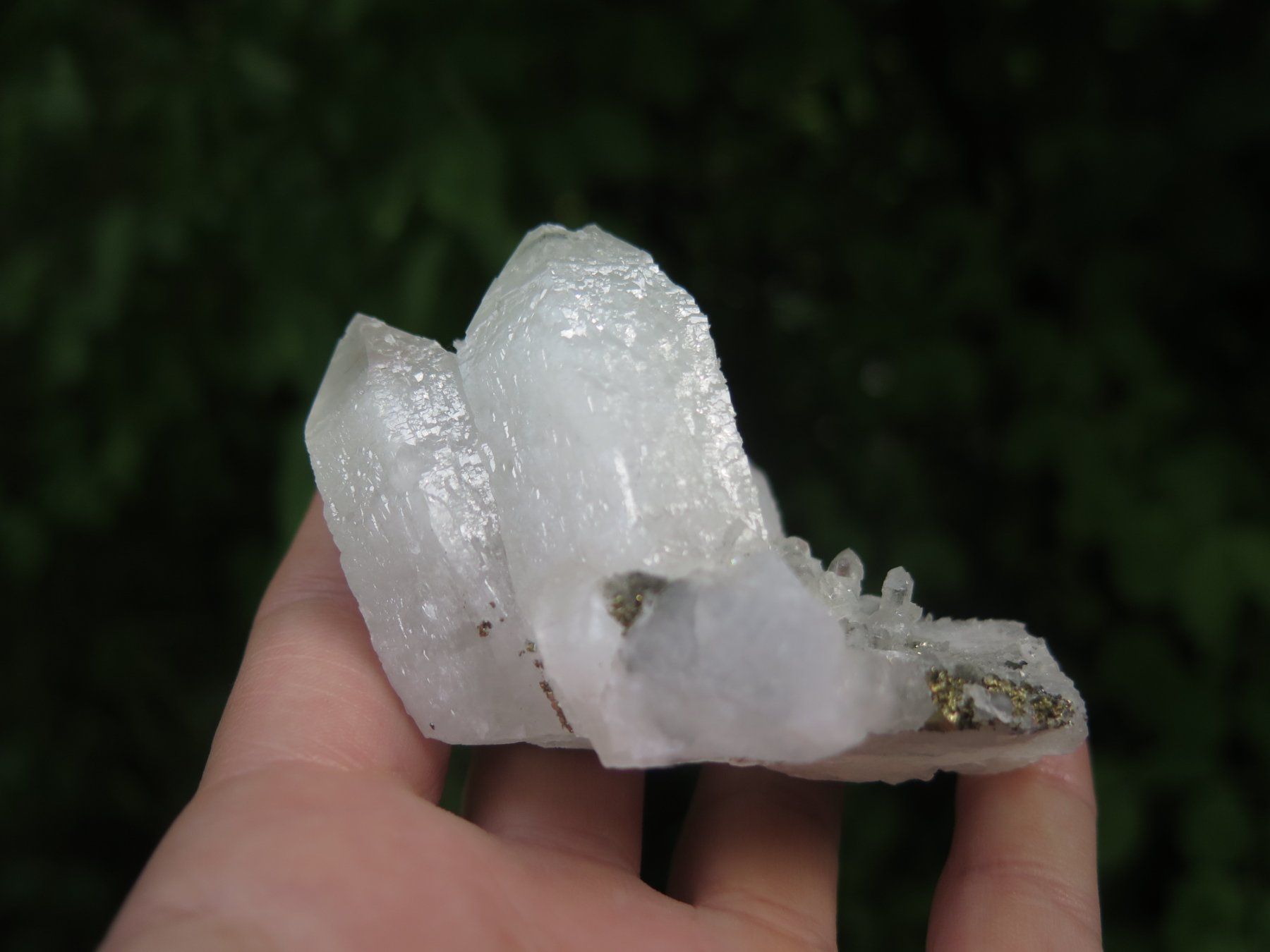 Mineralien & Heilsteine: Bergkristall mit Pyrit – Gebraucht aus Schaffhausen von Yamakana51L8736OQ8 5
