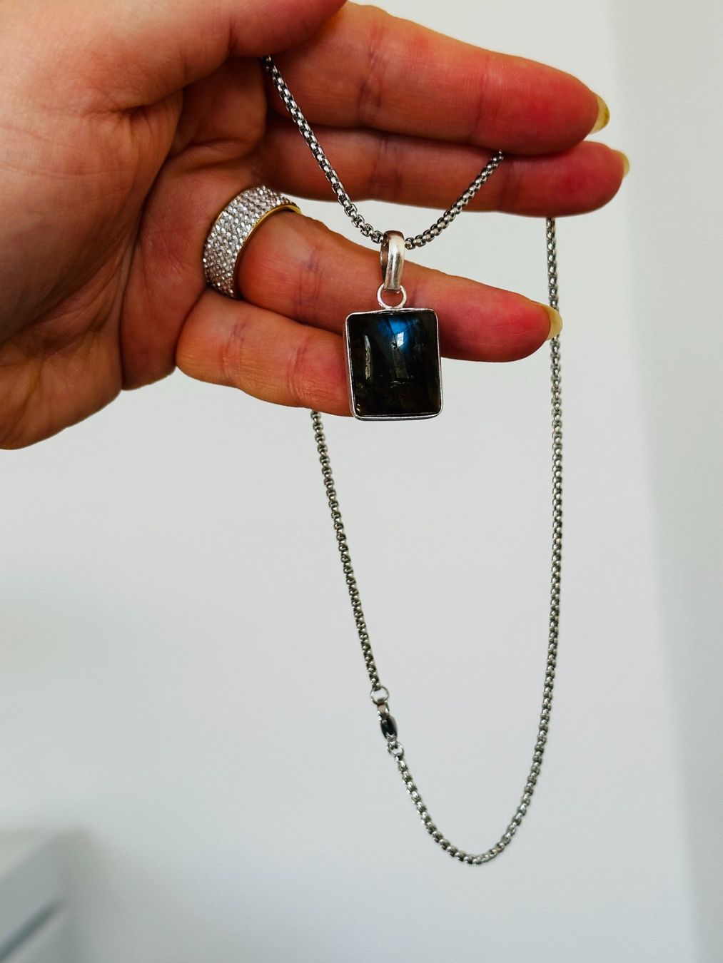 Catenine: Labradorite necklace – Nuovo e nell'imballaggio originale da Genève venduto da AGBERG 7