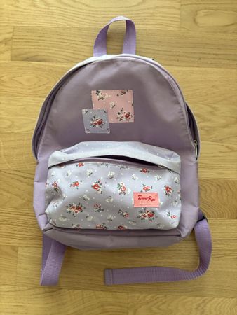 Violetter Mädchen Rucksack mit Blumen