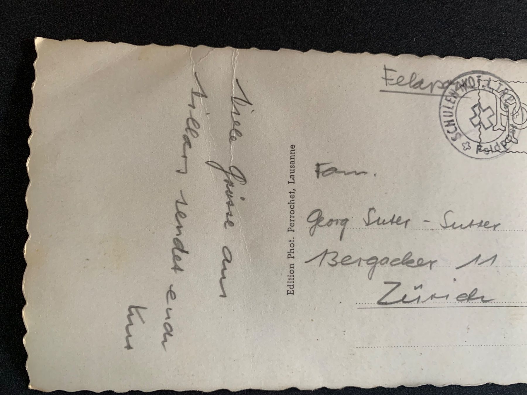 Cartes postales: Alte Postkarte Villars Feldpost – D'occasion à Erlenbach ZH par Ritschly 2