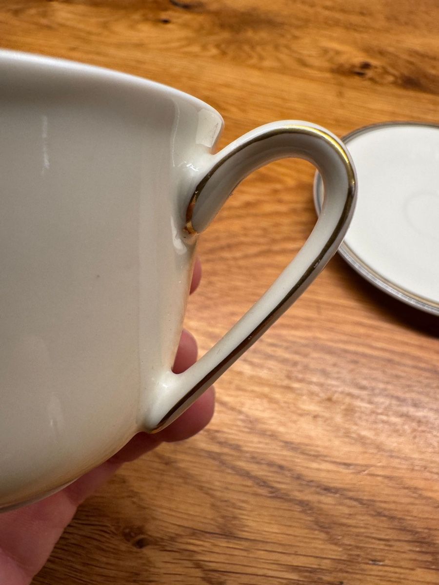 Tazze: Langenthal Suisse Tasse mit Unterteller Goldrand – Usato da Niederbüren venduto da poschti 3