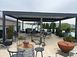 Pergola 8 x 7m MED Zenit Faltdach