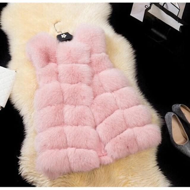 Gilets & Westen: Langes Rosa Kunstfell Gilet S/M – Neu (gemäss Beschreibung) aus Bassersdorf von Sandy456