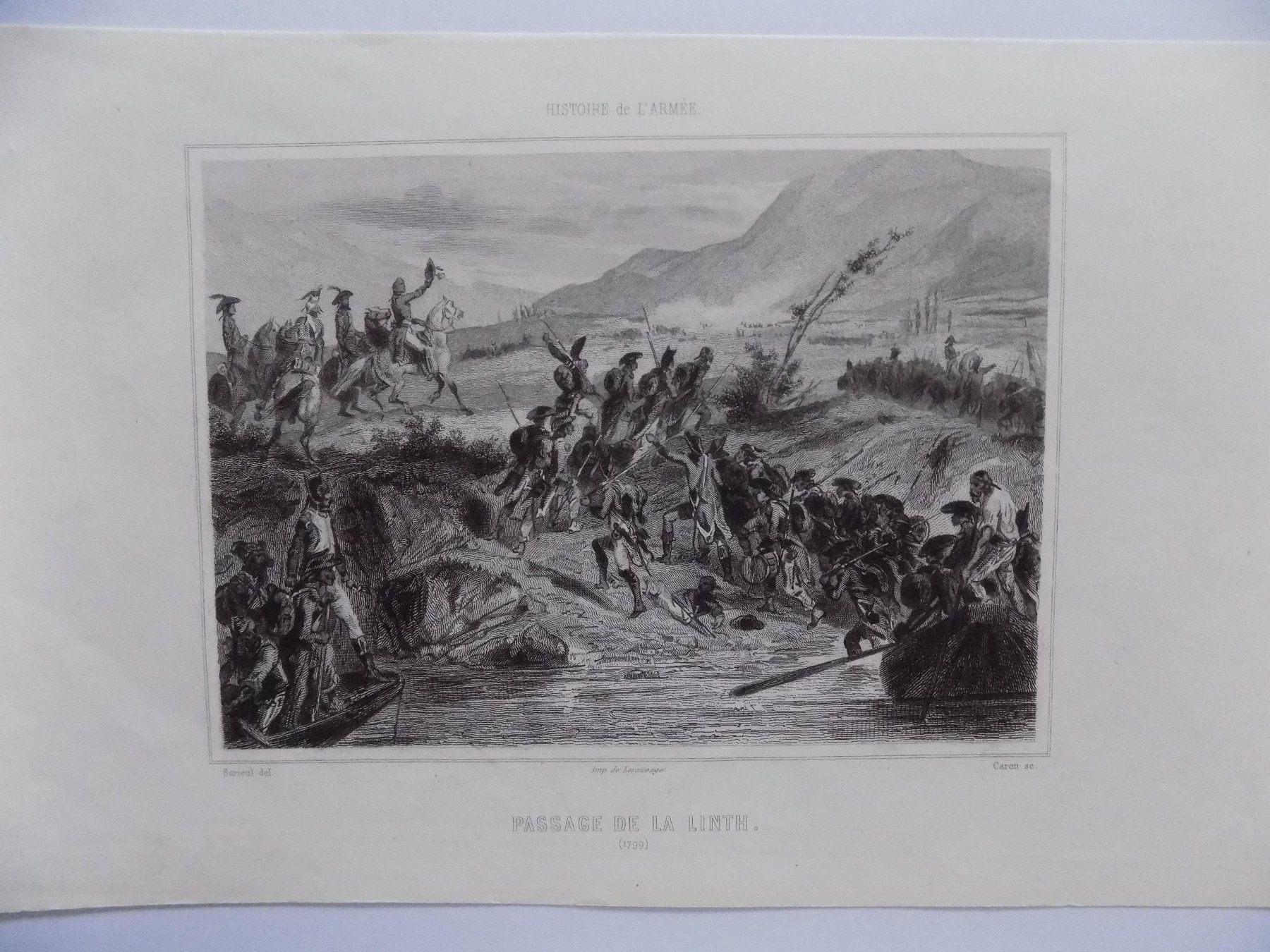Incisioni: Linth Kupferstich um 1845 – Usato da Risch venduto da Antikfee