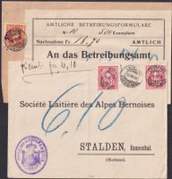 1903+1905, Briefe von LAUSANNE mit kleinem Stempel