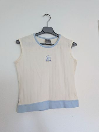Nike Oberteil weiss hellblau Grösse S guter Zustand